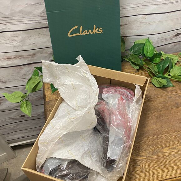 VTG Clarks Bendables Woman's Ankle Boot Brown Leather Upper 5.5M Shoes 5 1/2 M - Picture 14 of 14